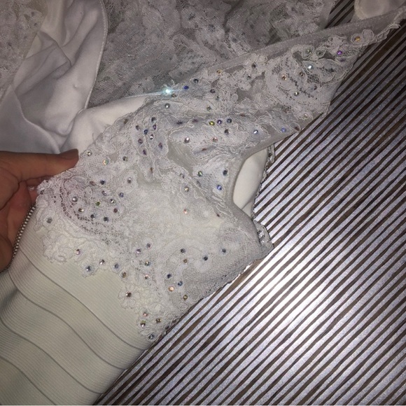 Sherri Hill White Bandage Dress Size 0 - Picture 6 of 8